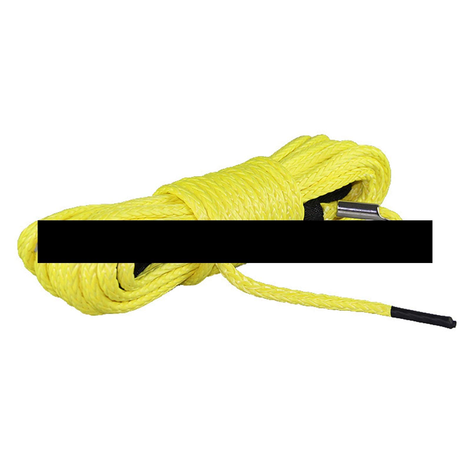 Per auto, camion, rimorchi, SUV Fune Per Verricello, Trazione Fuoristrada Ad Alta Resistenza Per Rotatori Per Auto ATV Da 7 Mm X 15 M Per SUV UTV(Yellow)
