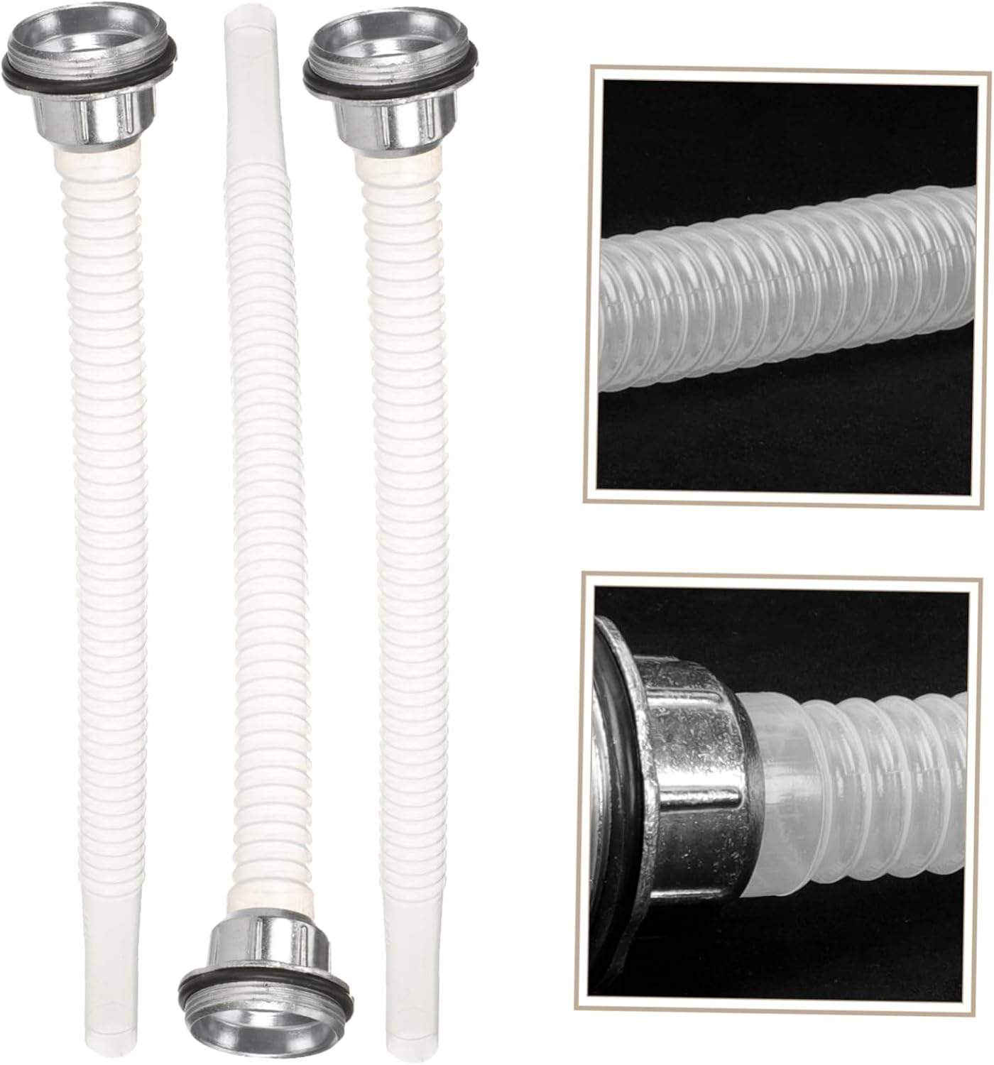 3 Pcs Flexible Can Spout Replacement Nozzles for Easy Pouring Creative Can Nozzles Compatible with Fuel Cans Ideal for Lawn Equipment and Generators