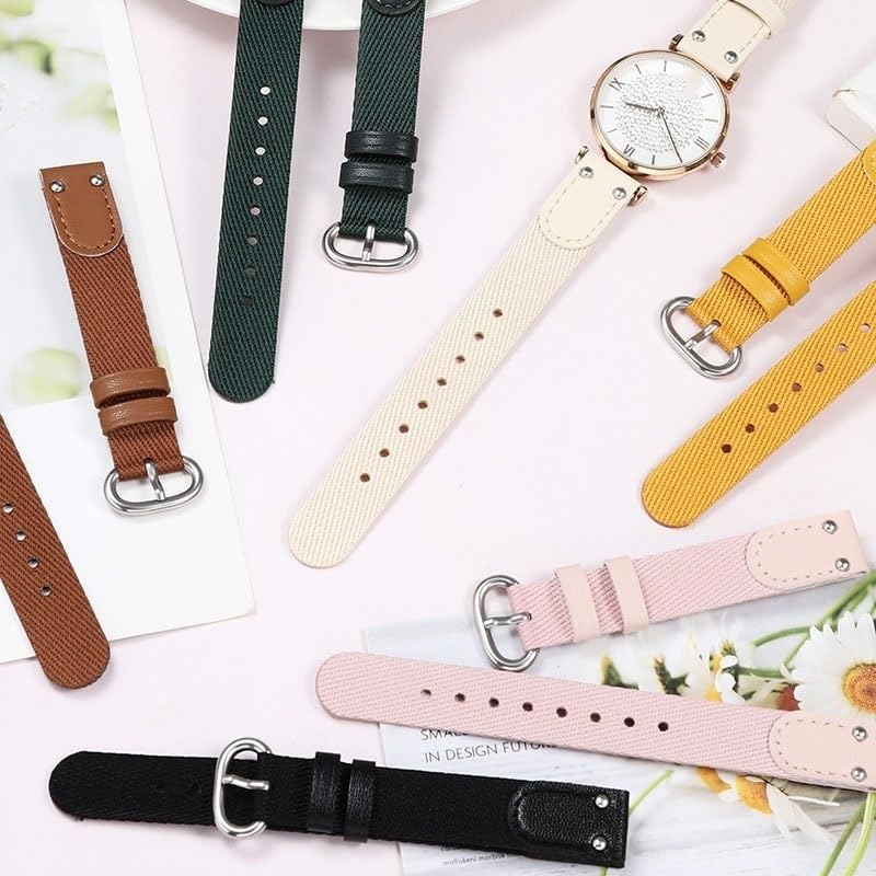 Bracelet montre en toile nylon femme DW interchangeable et ajustable