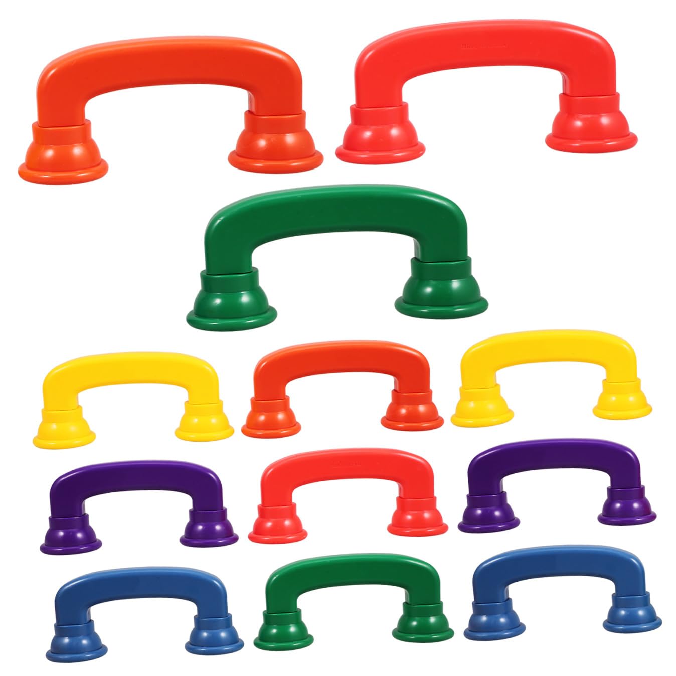 Abaodam Giocattolo Educativo Telefono Sussurrante in Plastica ABS Set da 12 Pezzi Colorati Compatto e Resistente per Sviluppo Udito e Concentrazione Piccoli per Attività Ludiche e