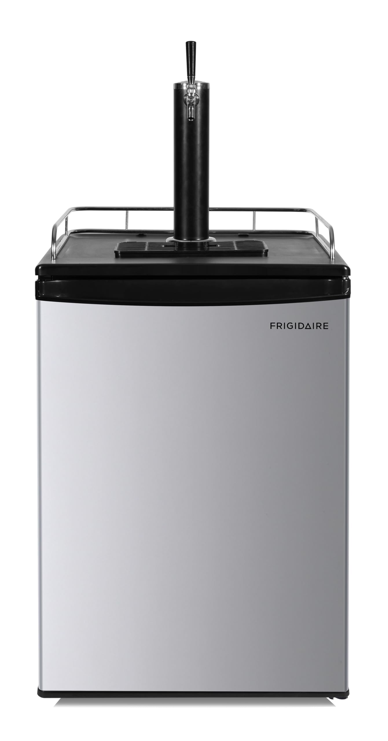 Frigidaire Beer Keg Kegerator Dispenser with Coupler, Tower Tap, and Drip Tray for All Size Kegs, 5.3 cu. ft. Refrigerator, Includes CO2 Tank on Fridge.com