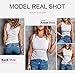 Dokotoo Womens Ladies Athletic Basic Ribbed Thick Strap Low Cut 3 Pack Tight Slimming Fitted Sleeveless Shirts Sports Workout Long Tank Tops for Women Activewear Tops M
