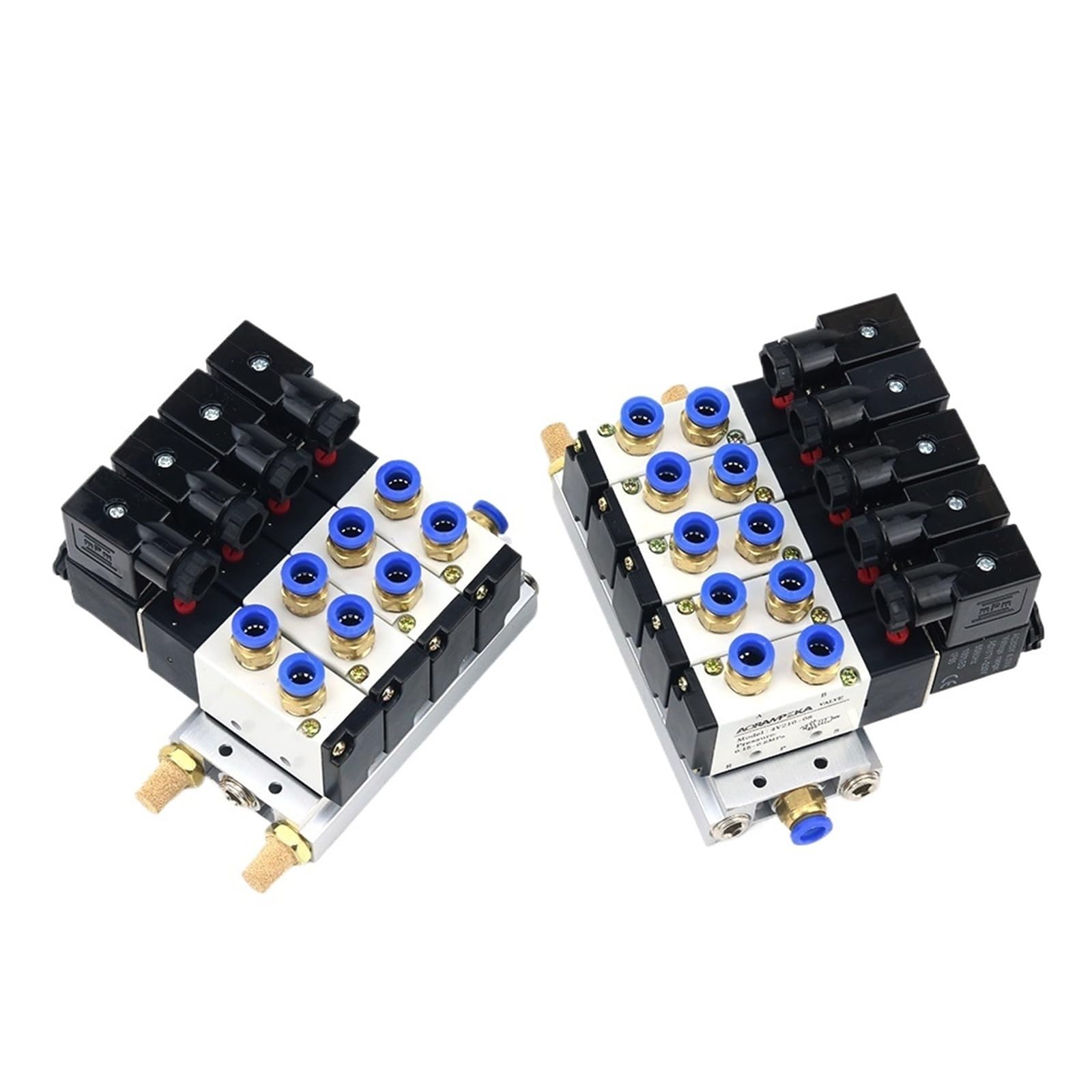Électrovanne 4V210-08 sur collecteur pour stopper les fuites d'air et le bruit d'échappement