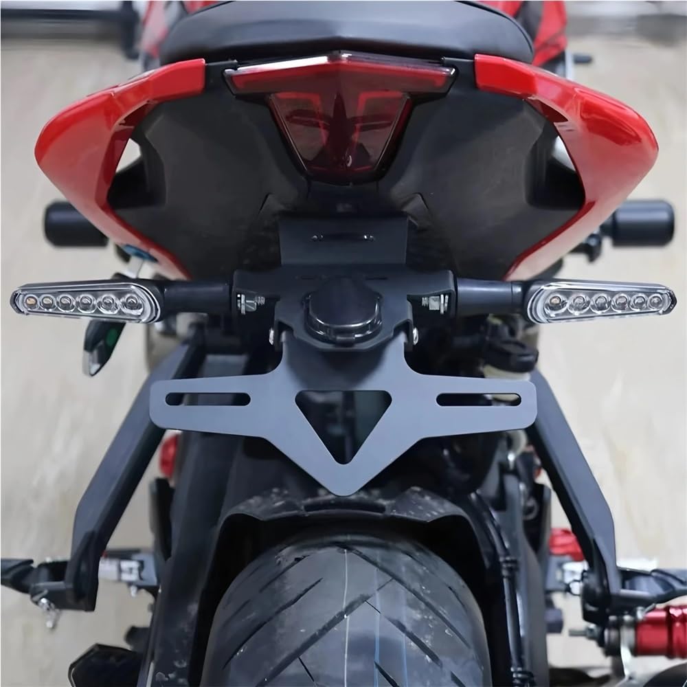 Portatarga Telaio della targa accorciato per moto dopo la pulizia coda Accessori per SRK600rr SRK800rr