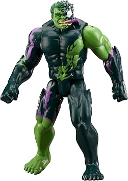 Marvel Avengers VenomVersus Titan Hero Serisi Venom Etkili Captain America ve Venom Etkili Hulk Aksiyon Figürü 2’li Paket, 30 cm Süper Kahraman Oyuncakları, 4 Yaş ve Üzeri