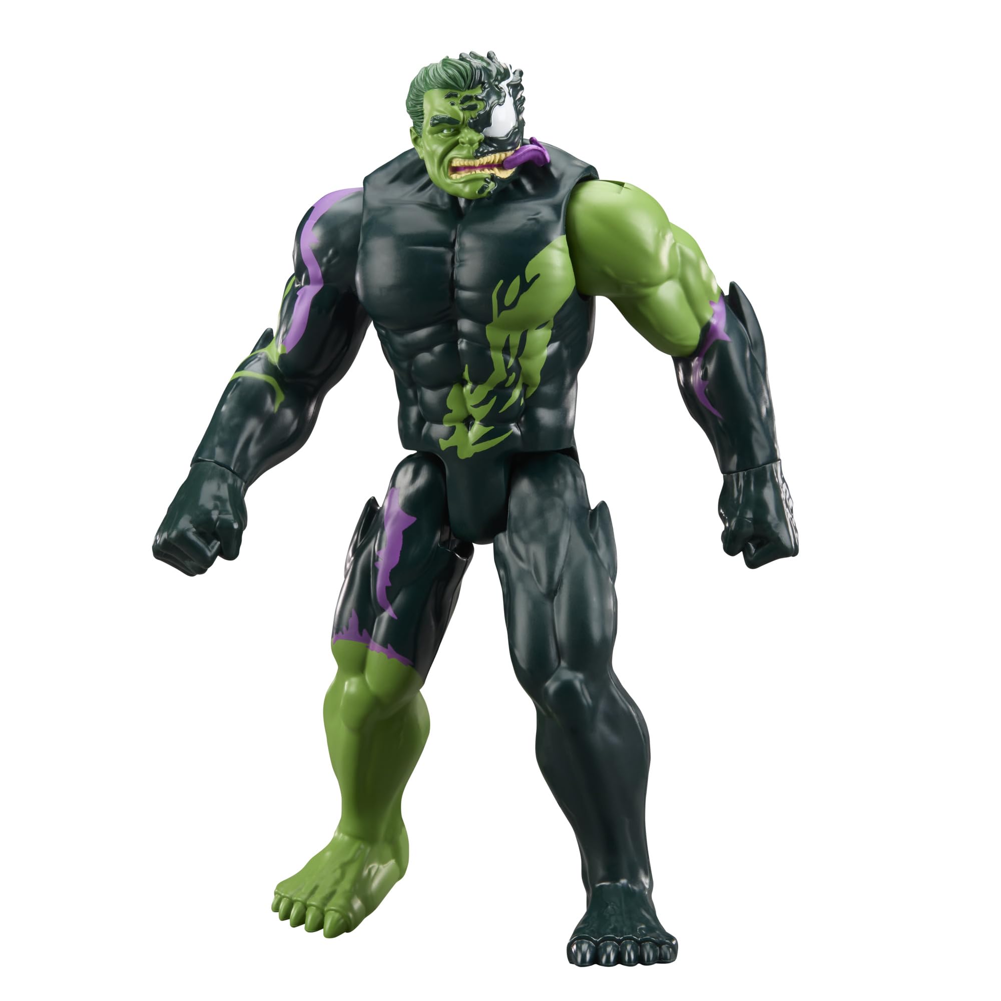 Avengers Titan Hero Series, Venomized Capitán América y Hulk, Set con 2 Figuras de Acción, Accesorios Venom, Batallas Superhéroes y Villanos, Regalos para Niños de 4 Años o Más