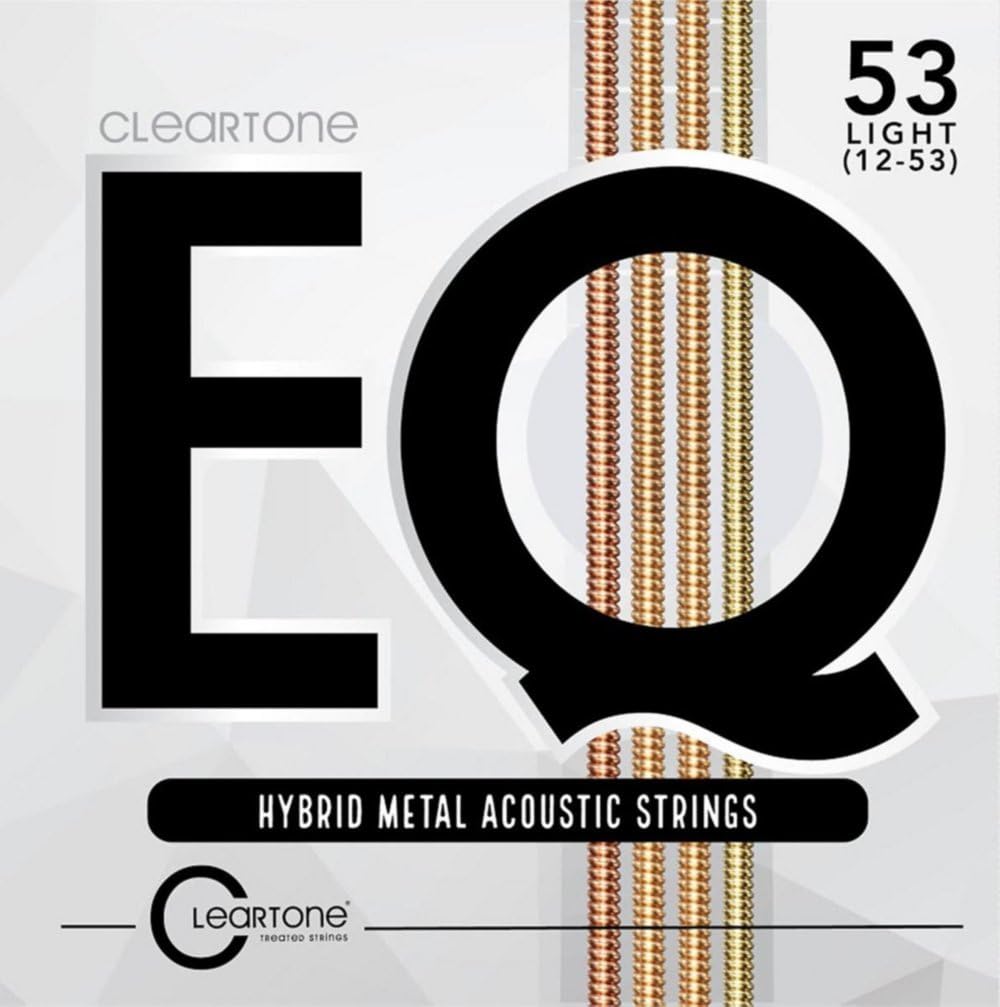 Cleartone EQ Hybrid Metal Acoustic Guitar Strings (10-47) Unique Blend By Cleartone