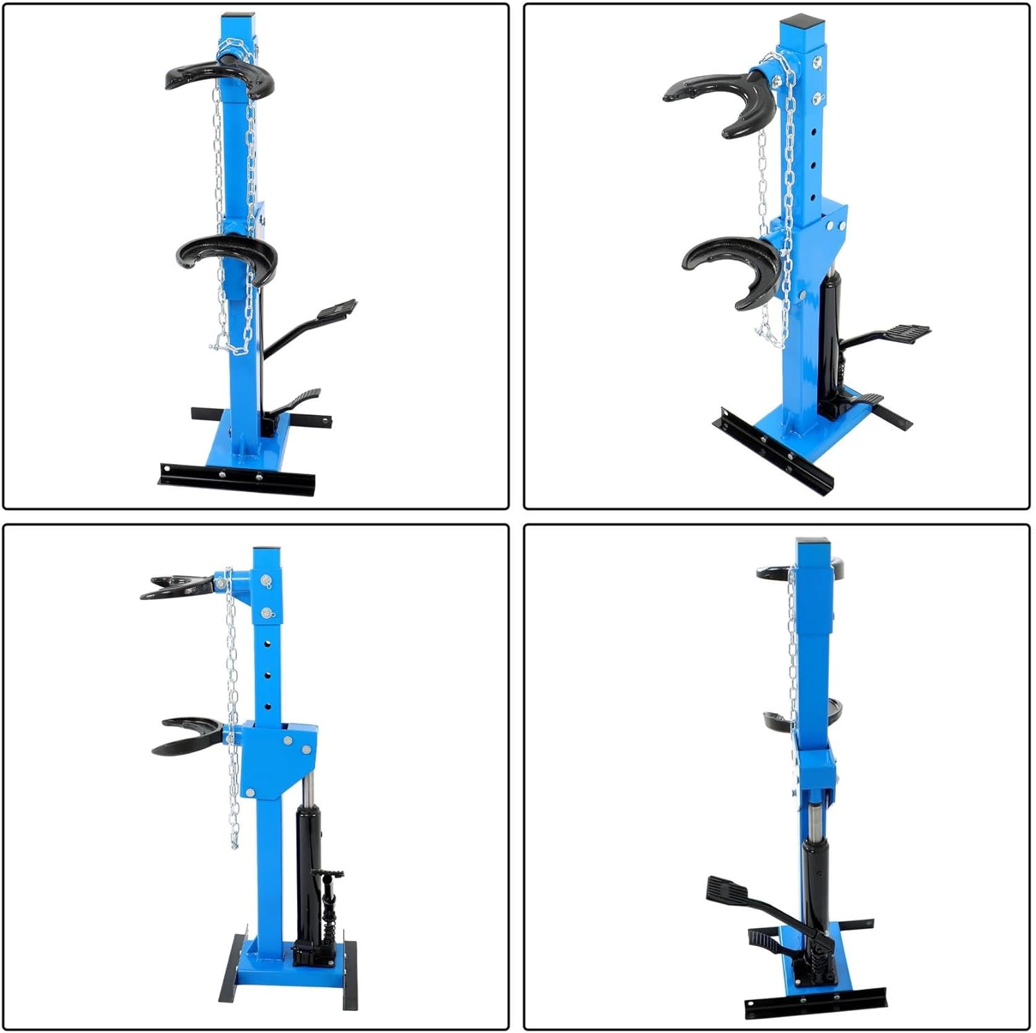 labwork Coil Spring Compressor 4.5 Ton with 4 Spring Clasps Auto Strut Hydraulic Compressor Removing Tool Blue