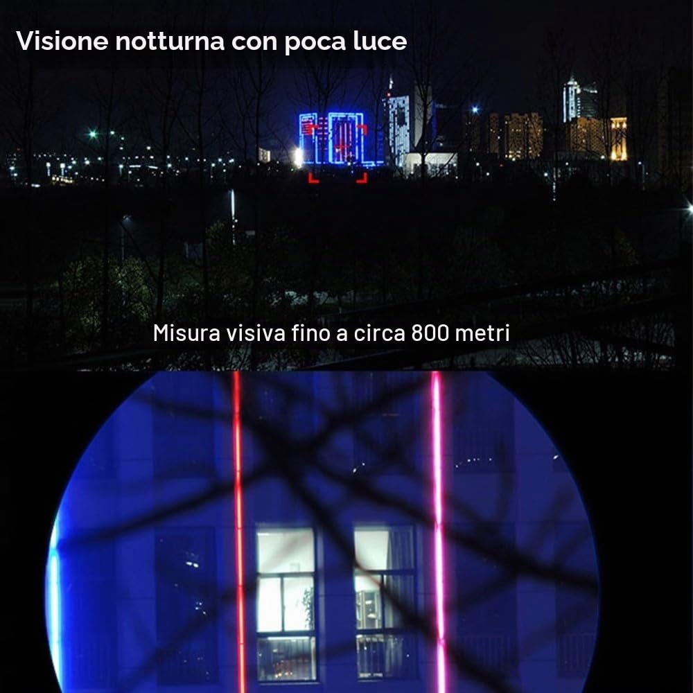 DONGKER Binocolo 80 x 80,Telescopio Binoculare HD a Lungo Raggio 5000m BAK4 Prisma Binocolo con Lente FMC Visione Notturna a Bassa Luminosità
