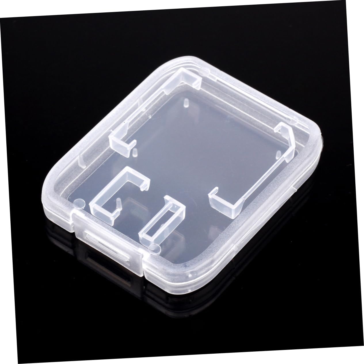 DIYEAH 20pcs Clear Memory Card Holder Case Lightweight Transparent Storage for and T Flash Portable Organizer for Easy Access and Protection