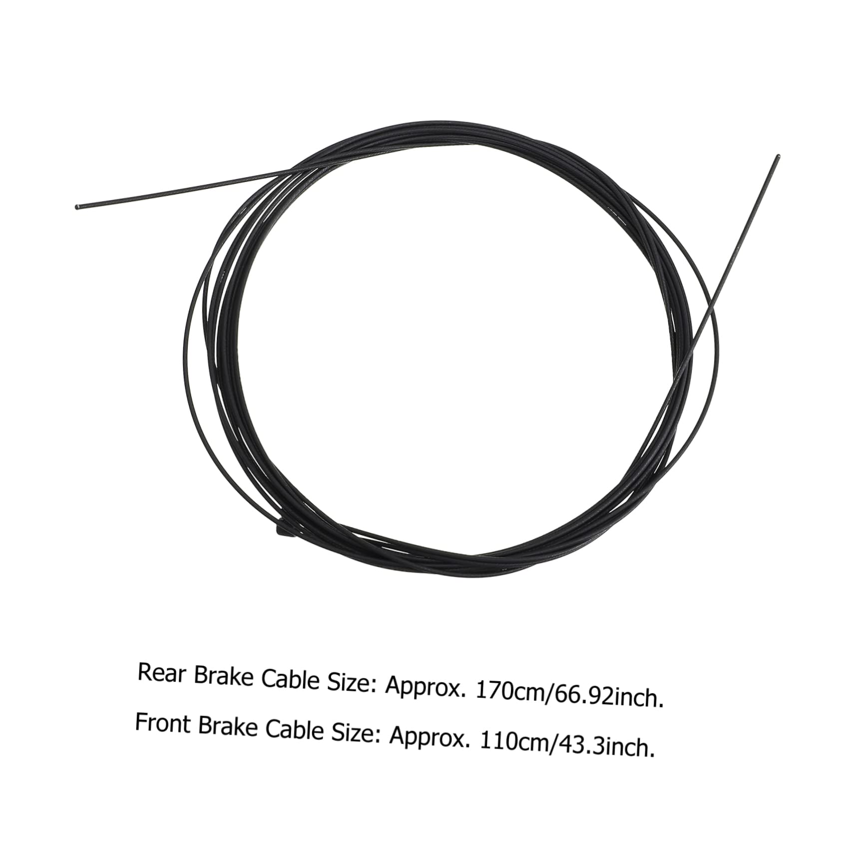 BESPORTBLE 2Pcs Bike Brake Cable Durable Inner Wire for Front Rear Brakes for Bike Repair and Maintenance