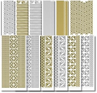 Creative Products Craftstickers Fine Borders-Corners, Stickers, Multi-Colour, 23 x 10 x 1 cm