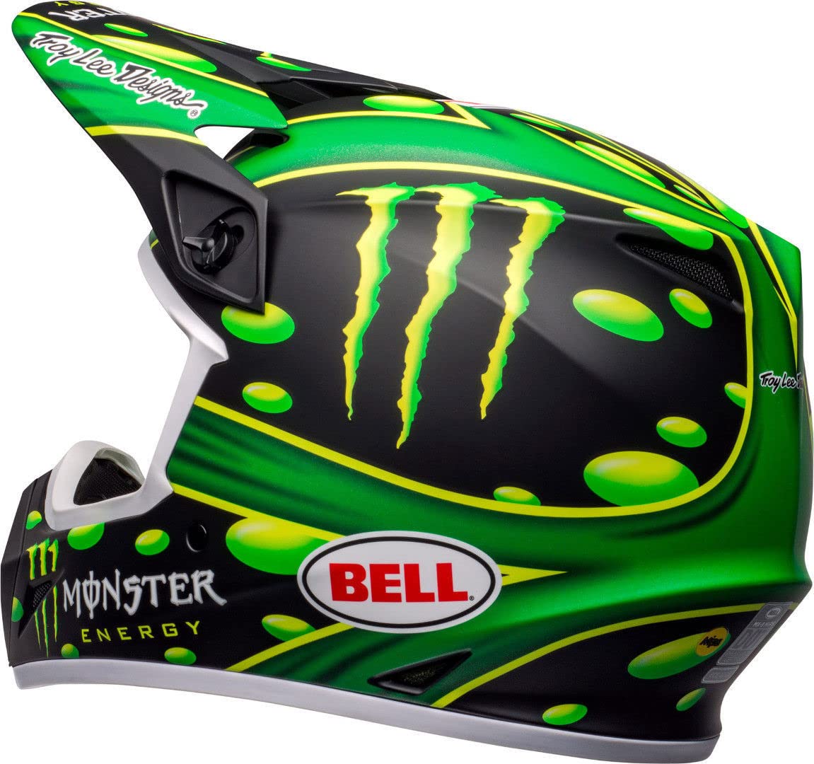 BELL HELMET MX-9 MIPS SHOWTIME MATTE BLACK/GREEN S : Amazon.nl