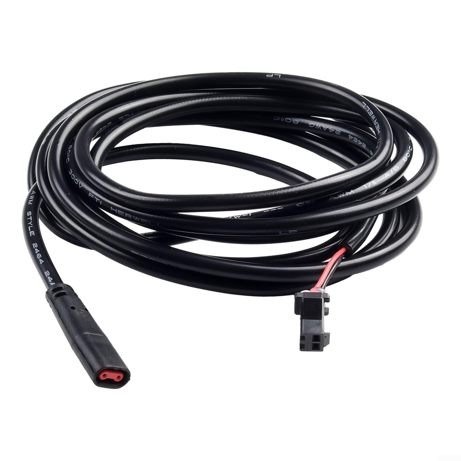 Fanale posteriore a LED 36 V 48 V per bicicletta elettrica e scooter elettrico, alloggiamento ABS, cavo da 120 cm, connettore SM, luce di sicurezza rossa