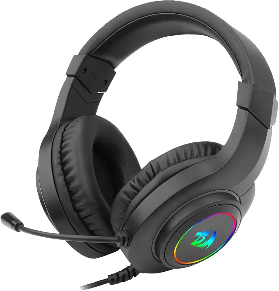 Headset Gamer Redragon Hylas Preto RGB H260RGB, Único