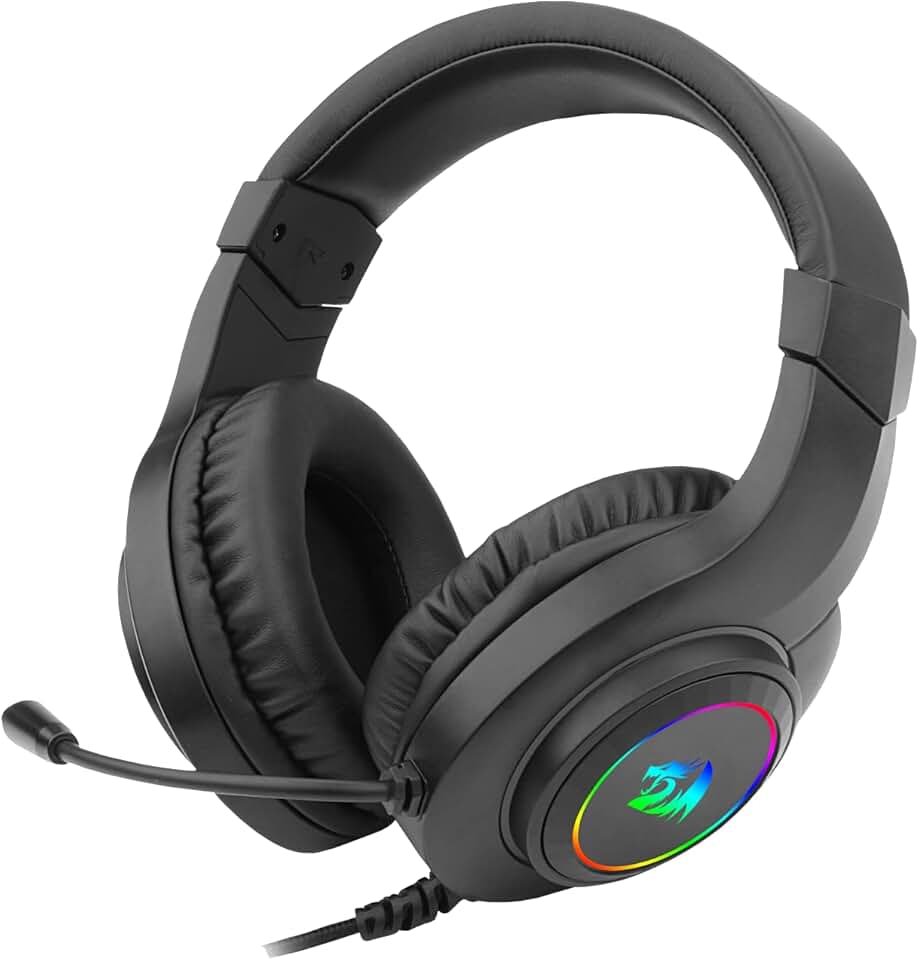 Headset Gamer Redragon Hylas Preto RGB H260RGB, Único