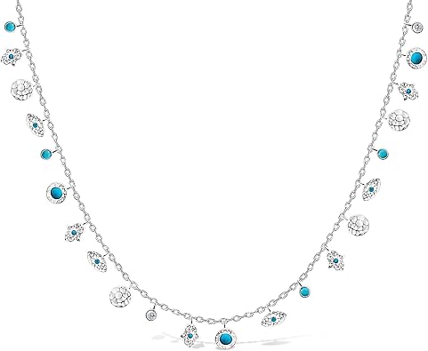 Hamsa Evil Eye Necklace Sterling Silver 925 CZ Jewish Protection Women Gift