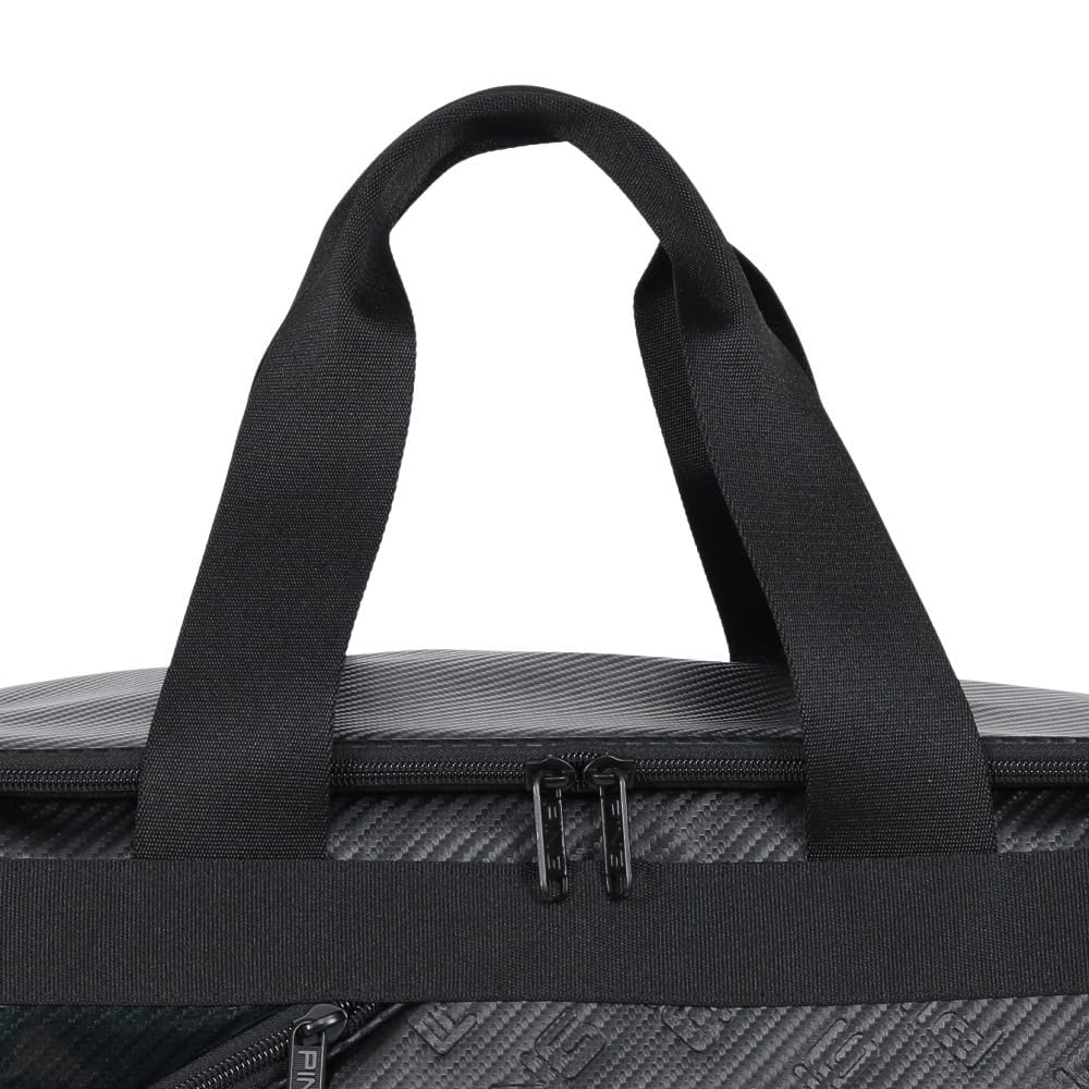 【新品＊最新モデル】PING　エンボスボストンバッグ　大容量　ロゴ　ブラック Amazon.co.jp: ピン（PING） ゴルフ 2WAY エンボス ボストンバッグ GB