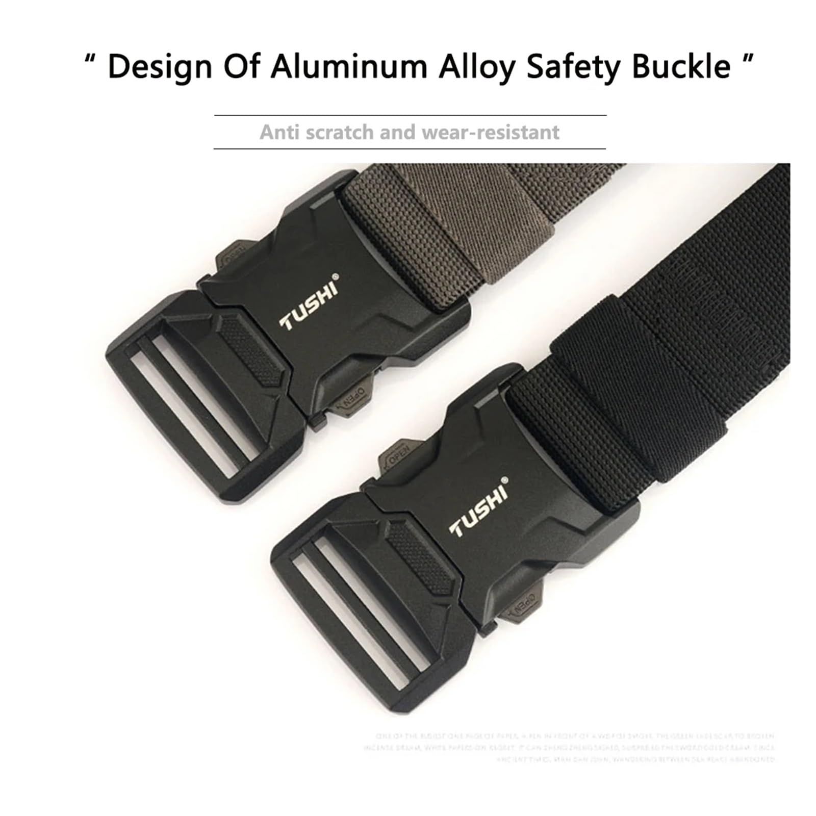 Correa de Amarre, Cinturón táctico Duradero de aleación de Aluminio con Hebilla enchufable de liberación rápida, cinturón de Vaquero for Exteriores. para Baca Bicicletas, Motocicletas(Elastic-Green)