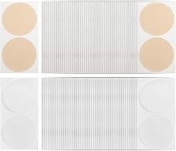100 Pairs Nipple Stickers Anti Bulk Nipple Stickers Bands and Patches for Runners, Covers for Men - White Skin Tone, White Skin Tone