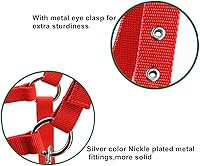 Vista 5 de UNISTRENGH Cabestro ajustable para caballos con forro polar y cojines esponjosos, cabestres de cuerda de equitación, cuello de caballo ecuestre