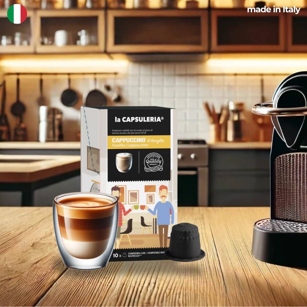 La Capsuleria - CAPPUCCINO Z WANILIA (240 Kapsułek) kompatybilne z Nespresso