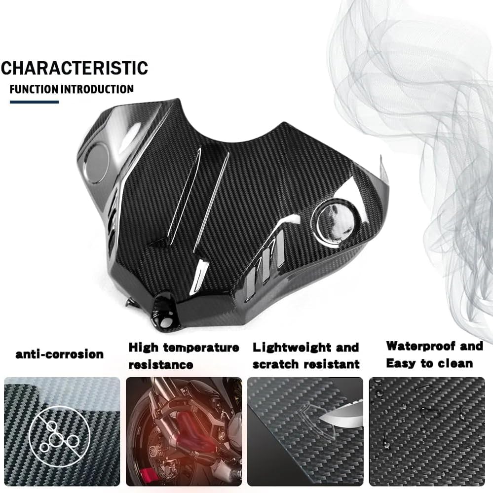 Motorcycle Fuel Gas Tank Airbox Cover 100% Dry Full Carbon Fiber Twill Fairing Kits for Yamaha YZF R1 R1M 2015 2016 2017 2018 2019