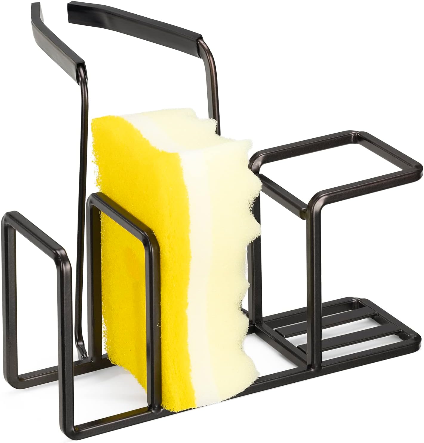 Navaris Kitchen Sink Organizer BronzeLook Metal Sponge