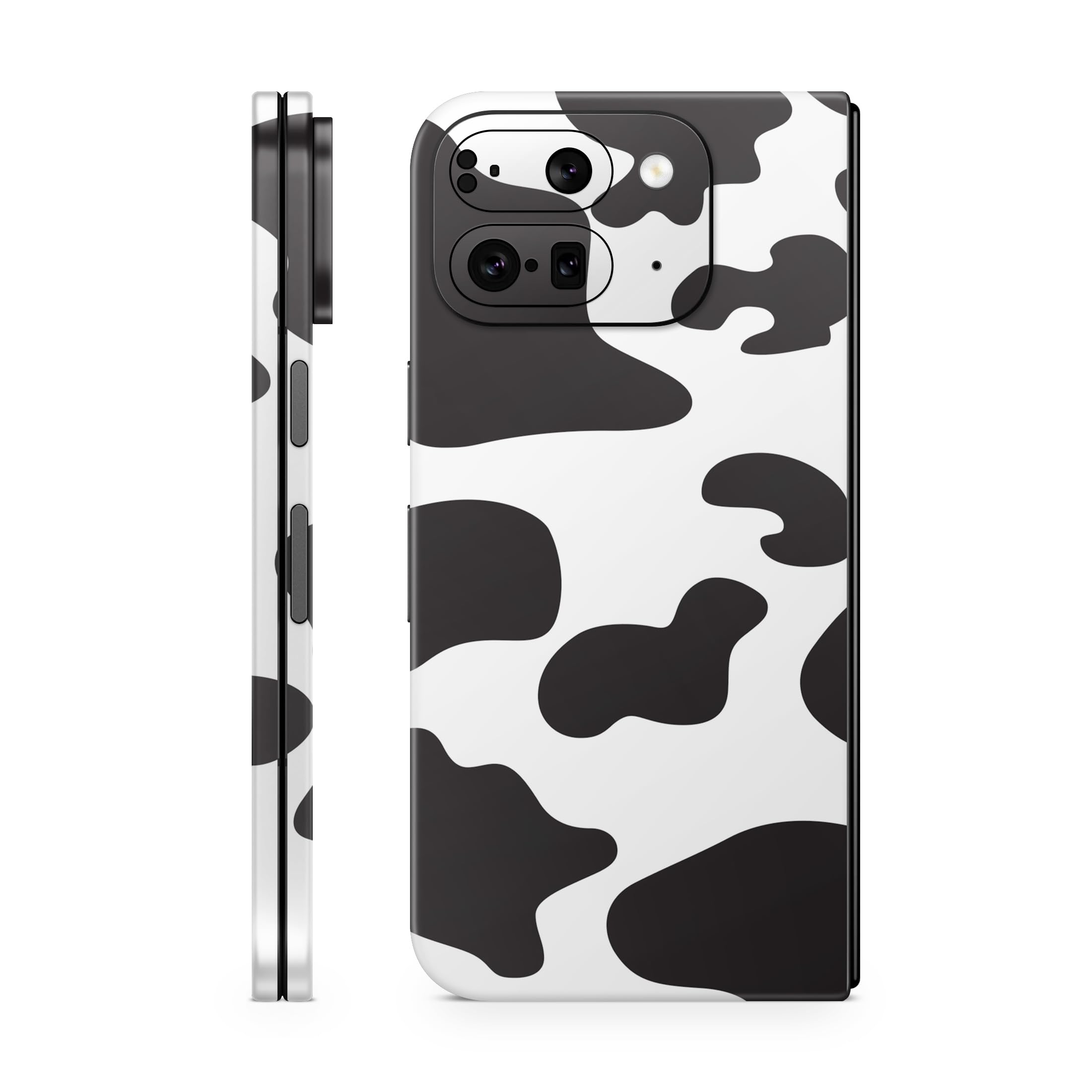 Phone Skin Compatible with Google Pixel 9 Pro Fold - Cow Print - Premium 3M Vinyl Protective Wrap Decal Cover - Easy to Apply | Crafted in The USA by MightySkins