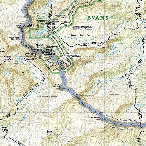Idaho Springs, Loveland Pass Map (National Geographic Trails Illustrated Map, 104) - Image 2