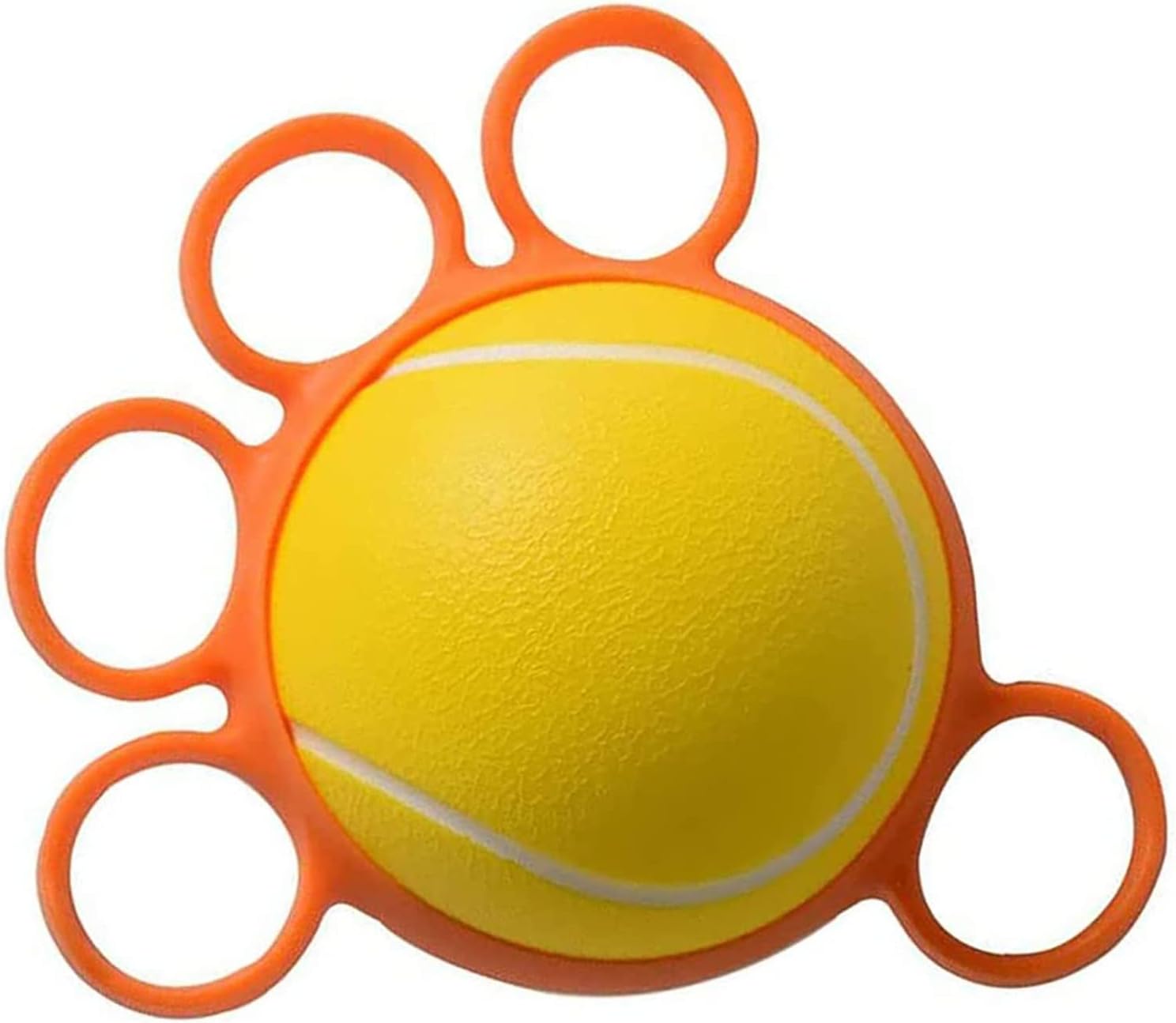 Five-Finger Grip Ball Stress Balls Grip Strengthener Hand Exerciser Strengthener with Silicone Stretcher 25 Pounds