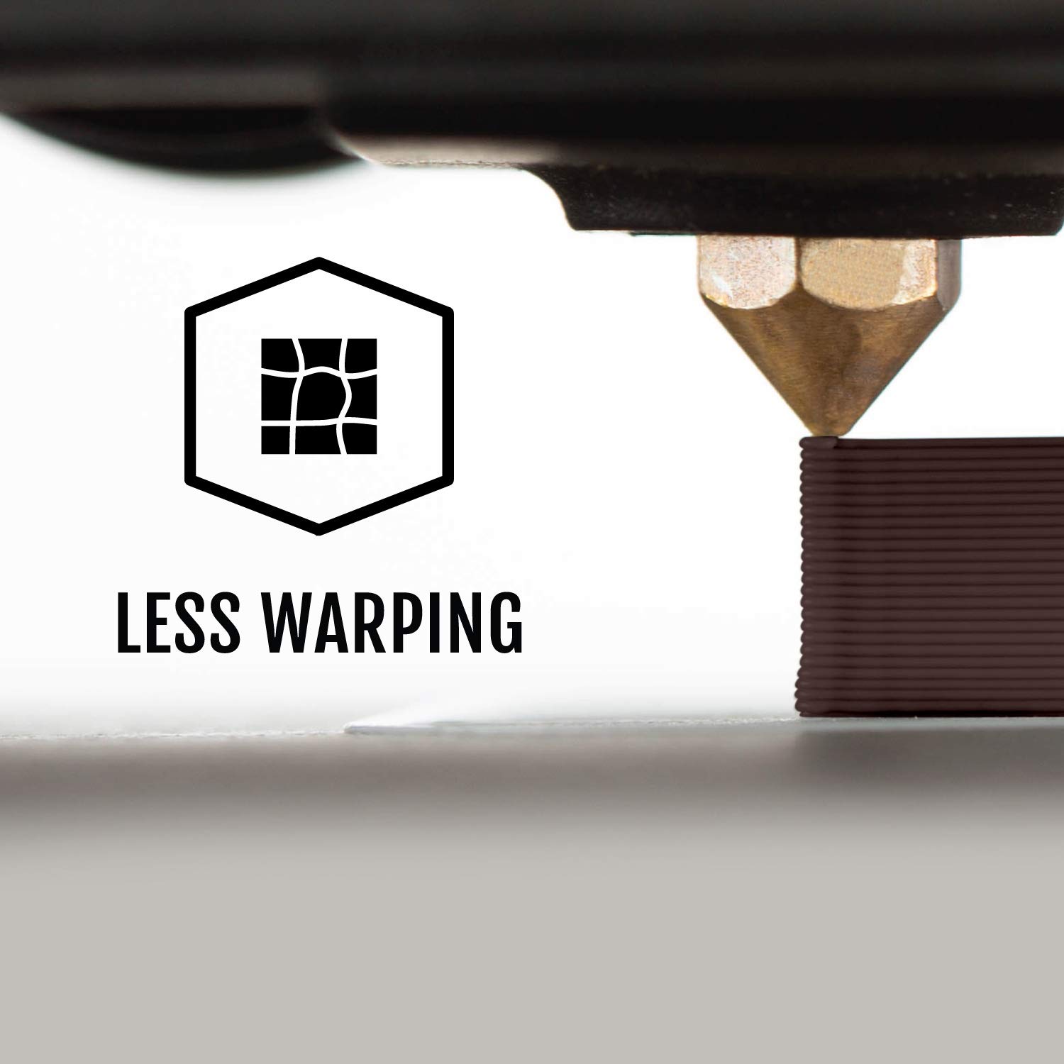 HATCHBOX ABS 3D Printer Filament, Dimensional Accuracy +/- 0.03 mm, 1 kg Spool, 1.75 mm, Brown