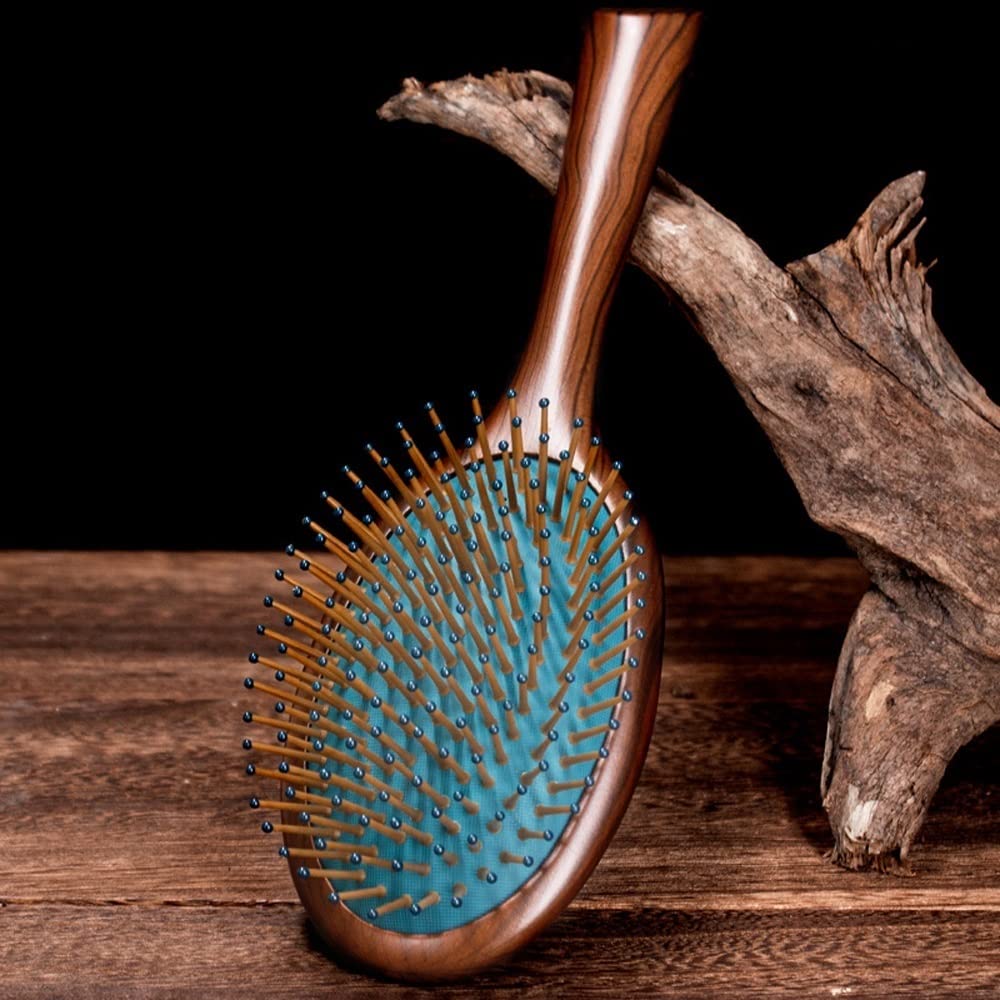 Cepillo for el cabello, peine con cojín de aire de paleta, peine for masaje del cuero cabelludo, antiestático y encrespamiento for mujeres, hombres, niños, agrega brillo, alisa el cabello ( Size : A )