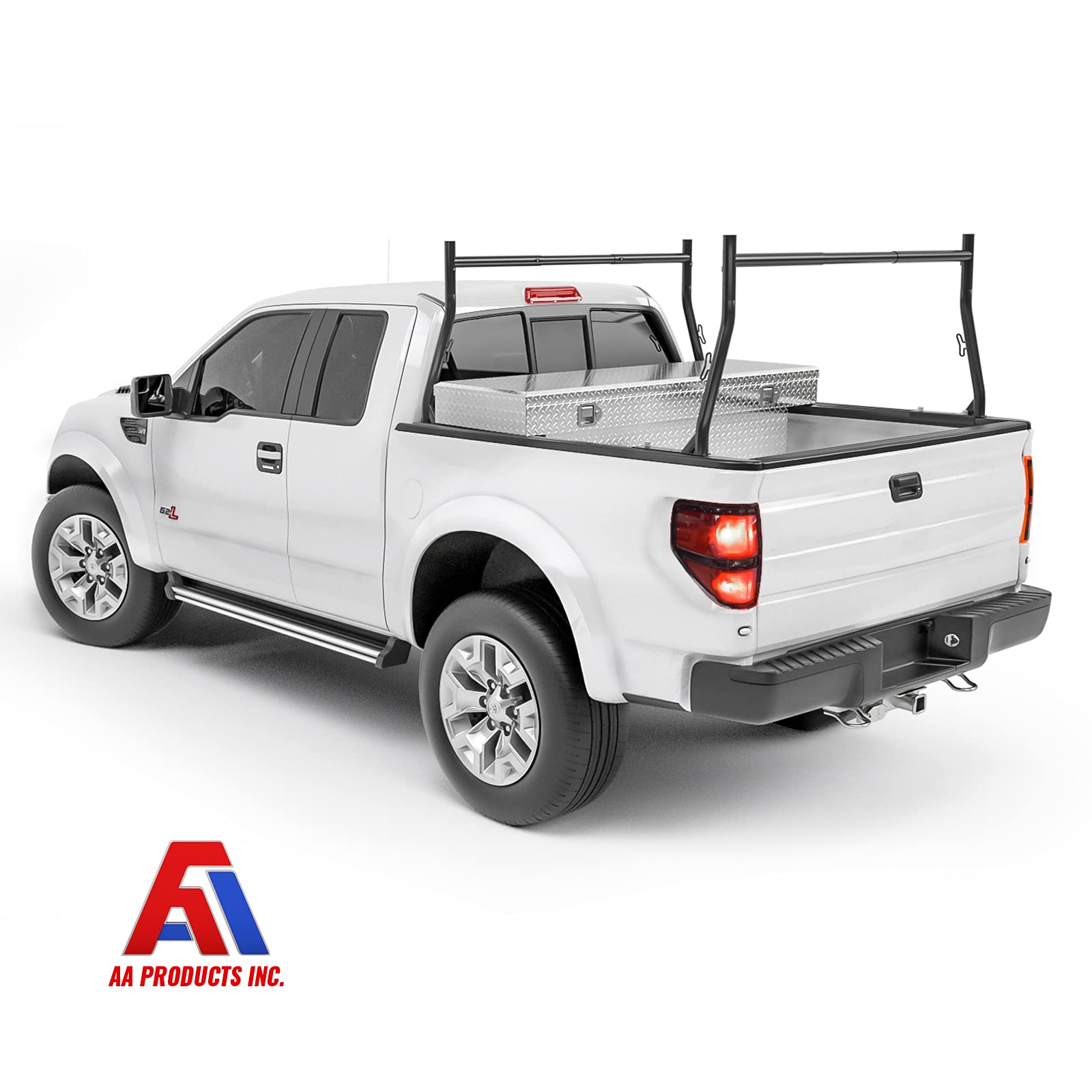 Buy AA-Racks 800Ibs Capacity Extendable Steel Pick-Up Truck Ladder Rack ...