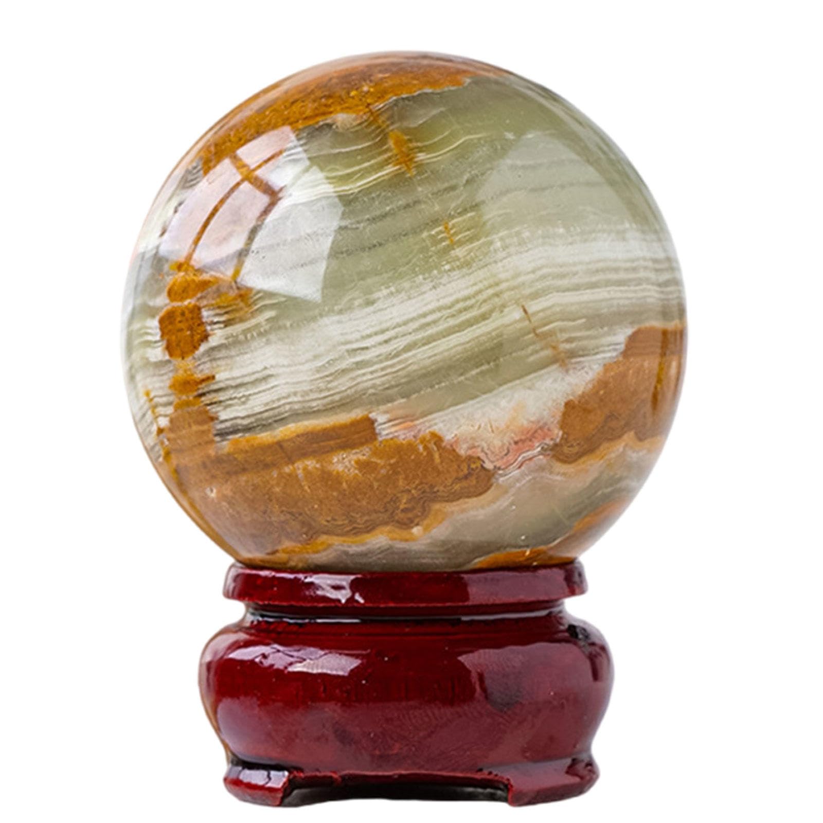 RVBLRDSE Afghan Jade Crystal Ball, Stone Polished Gift Home Living Room Porch Decoration Ornaments Gemstone Stone