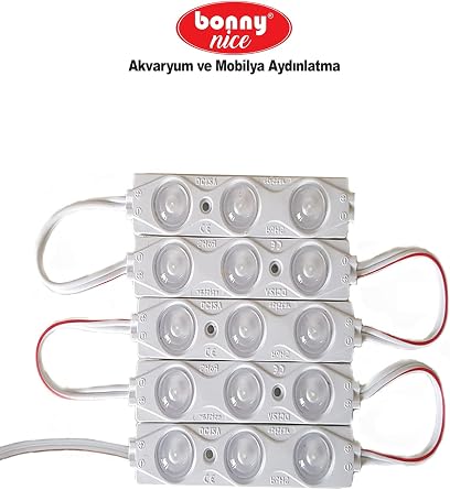 Akvaryum Modül LED Aydınlatma Işık Anahtarlı 5'li (Beyaz) [Enerji Sınıfı A]