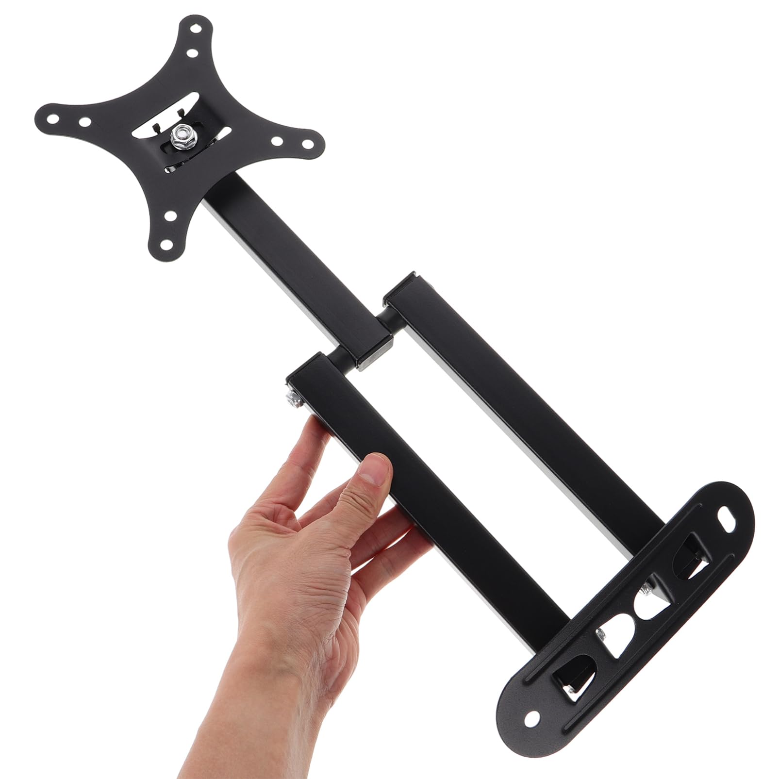 LALAFINA Supporto da Parete Tv e Monitor Lcd con Rotazione 360° Braccio Estensibile Staffa Ultra Sottile per LED Tv e Schermi da Computer