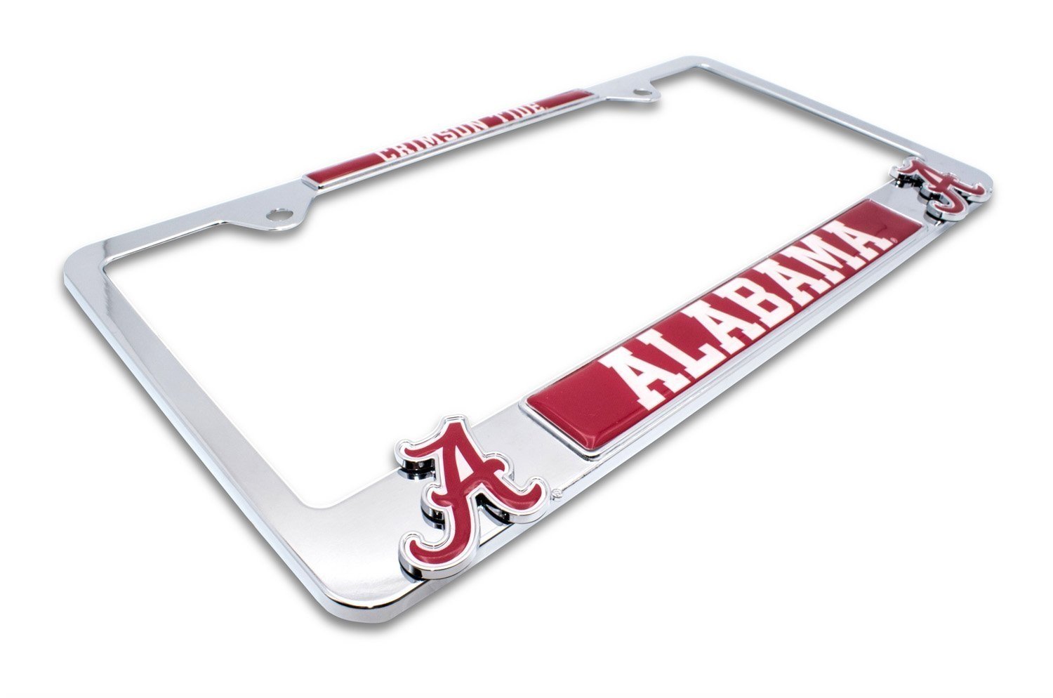 Premium Mascot License Plate Frame w/Dual 3D Logos - Second Generation