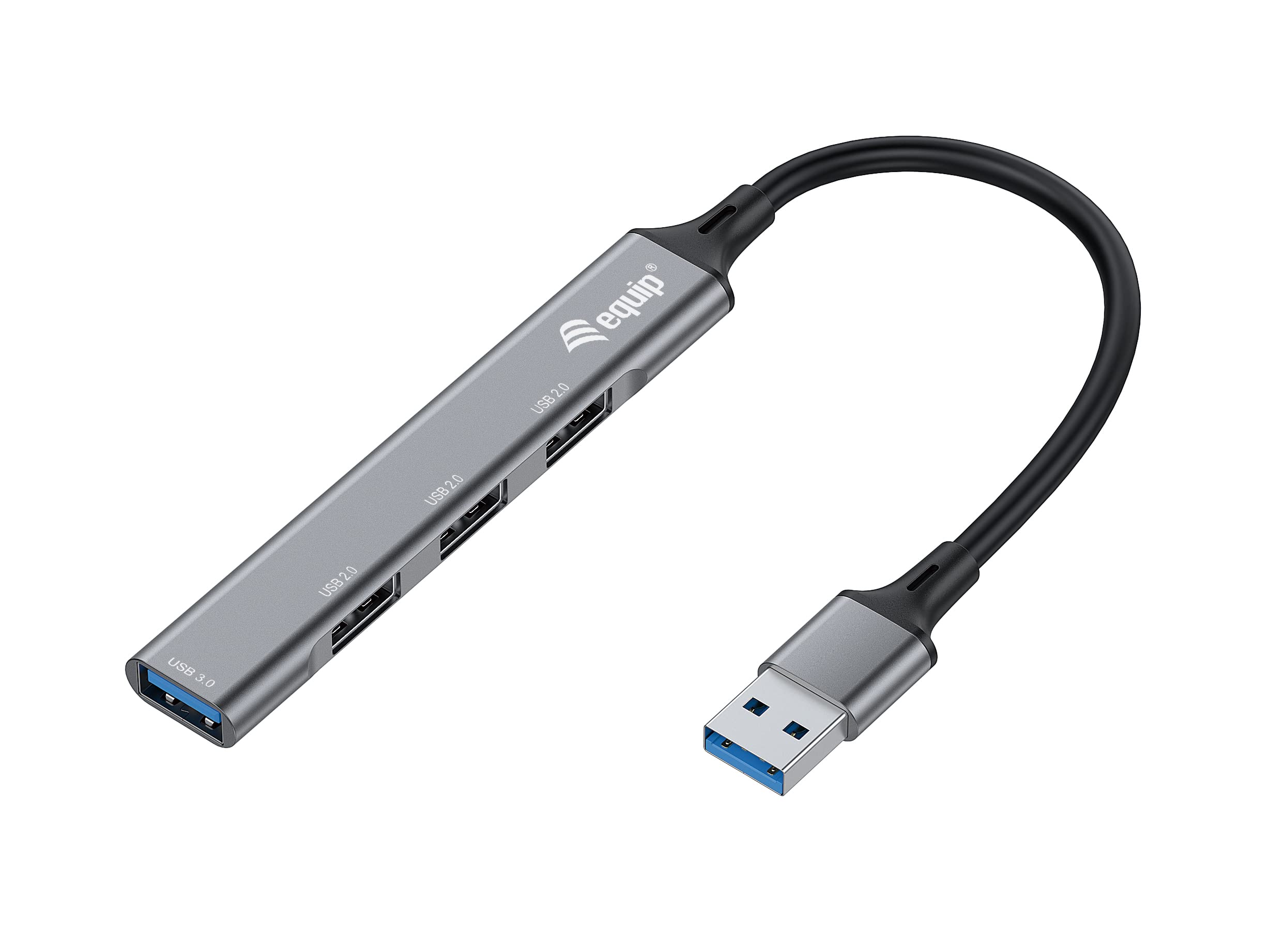 Equip 128960 USB Hub 4-Port 1 x 3.0/3 x 2.0 USB 3.0 Grey