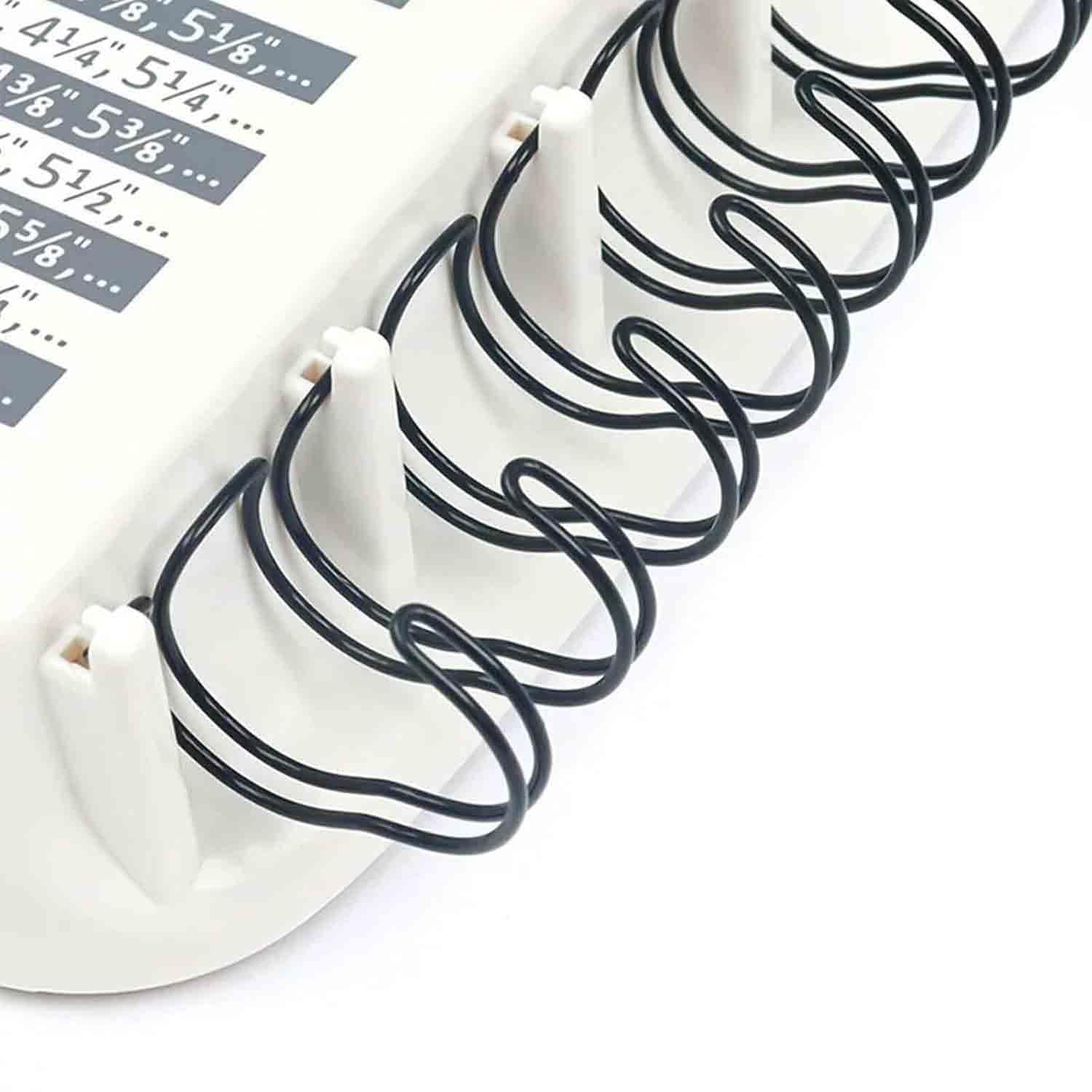 Perforatrice Manuale per Spirali, con Testine di Fustellatura A Foro Tondo da 4 Mm, Linea di Rilegatura da 1/4" A 5/8", per Cartone da 90-200 G, per Quaderni, Documenti, Album