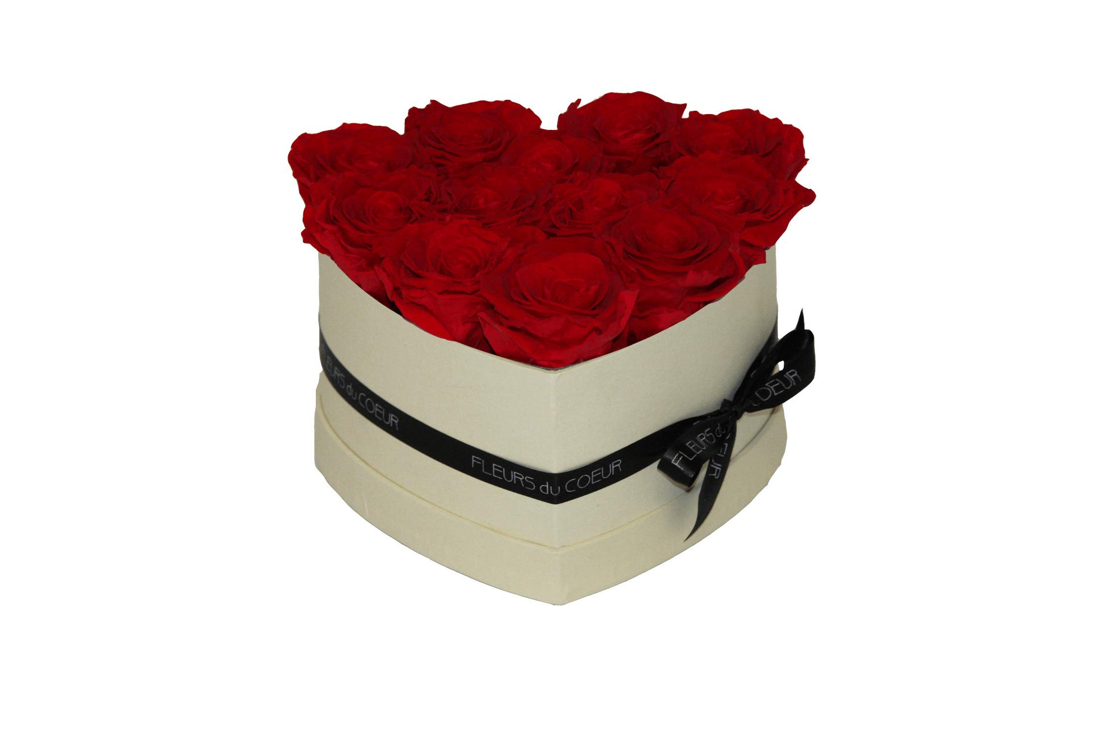 Boîte de rangement pour 12 roses rouge pour décorer votre salon