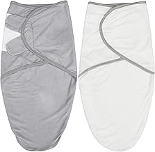 Biloban Baby Swaddle Blanket, Baby Swaddle 100% Cotton, Baby Swaddles 3-6 Months, Swaddle Blankets for Baby Boy, Newborn Swaddle, Grey & White, 2 Pack