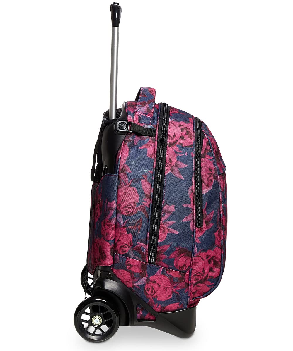 Invicta Trolley TECH ROSES, Crossover System, Tasche multifunzione, Per bambine e ragazze, Scuola, Tempo libero, Viaggi