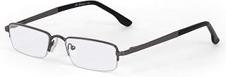 AEC MetalRead Rectangle Half Rim Power Reading Glasses With Pen Clip & Smart Carry Case (+2.50, Black) Price In India