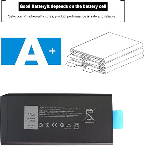 Miniatura 5 de 97WH X8VWF - Batería para portátil Dell Latitude 14 resistente 5404 5414 E5404 Extreme 7404 7414 E7404 Series P45G P46G P45G001 P46G001 P46G002