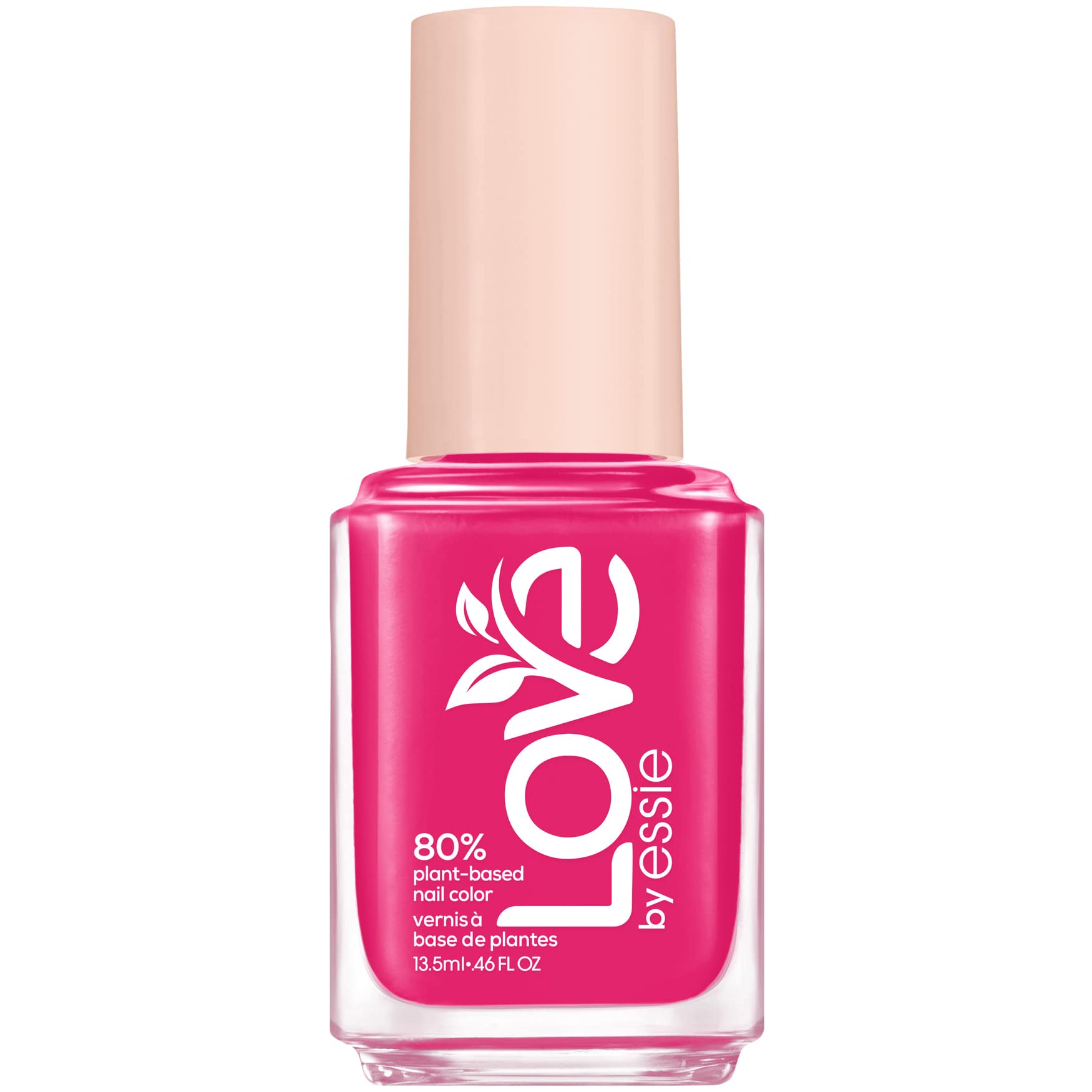 essie Long Lasting Nail Polish with Creamy Finish, Short Drying Time and Less Chipping, Vegan Formula, LOVE by essie, Colour No. 80 self-love rush, Pink, 1 x 13.5 ml