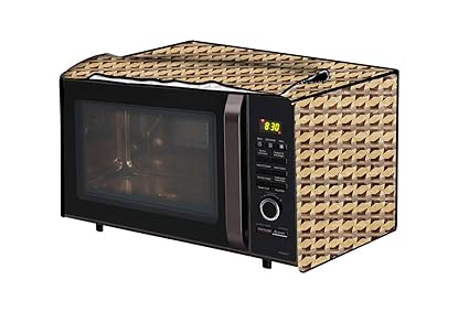 The Furnishing Tree Microwave Oven Cover for LG 28L MC2846BG Symmetric Pattern Beige