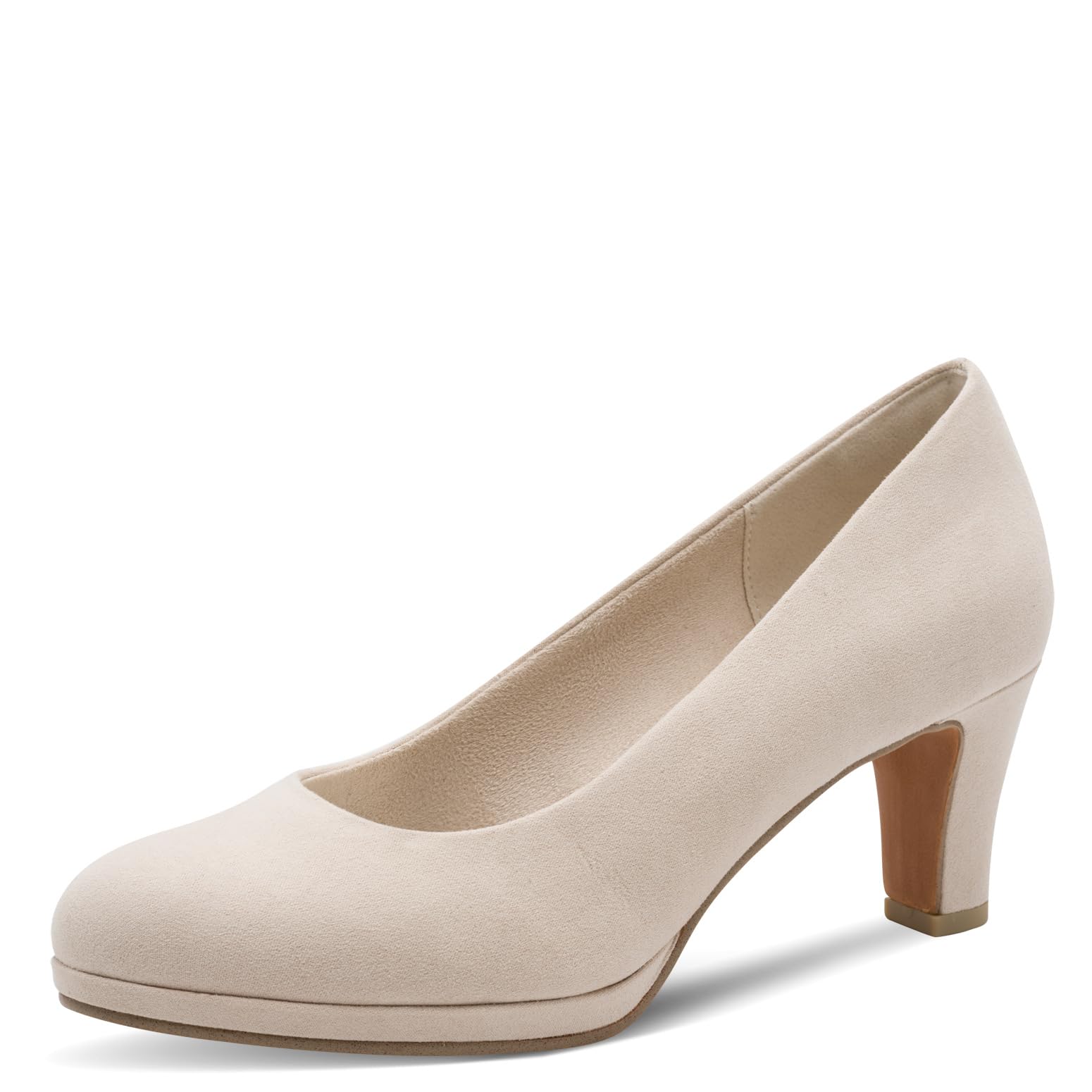 MARCO TOZZI Women's Pumps Soft Feel Me Footbed Soft Lining Vegan Vegan, Beige (LT.TAN), 4.5 UK