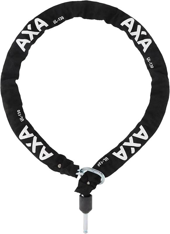 AXA ULC 130 Plug-in Chain Bike Lock, 130 cm Hardened Steel E-Bike Security | 5.5 mm Links Compatible with AXA Solid Plus, Defender, Victory & Block XXL Frame Locks, Heavy Duty Anti-Theft Protection