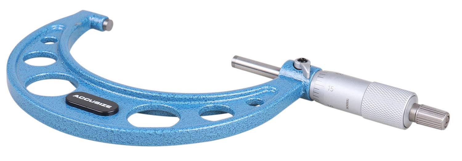 Accusize Industrial Tools EG00-0004 Ultra-Precision Outside Micrometer, 3-4 in